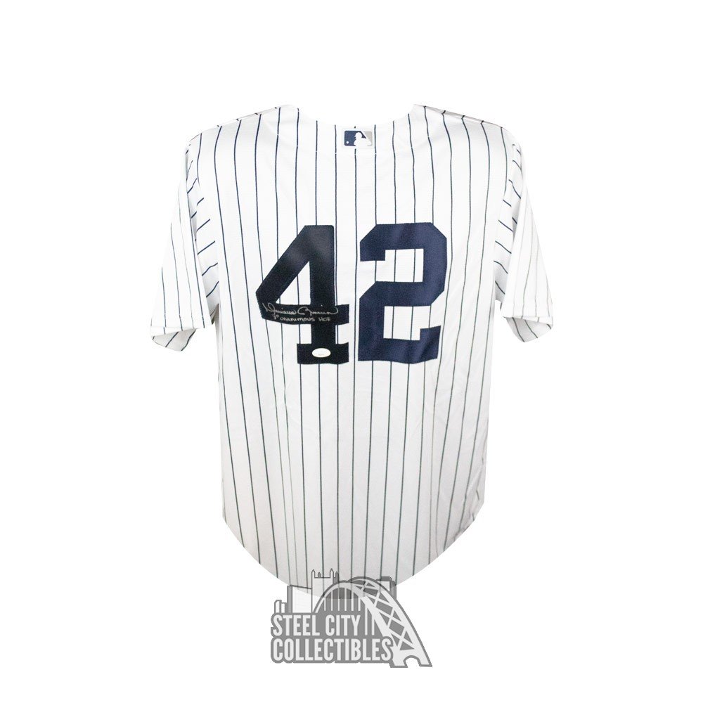 Mariano Rivera Last to Wear 42 Autographed New York Yankees Nike