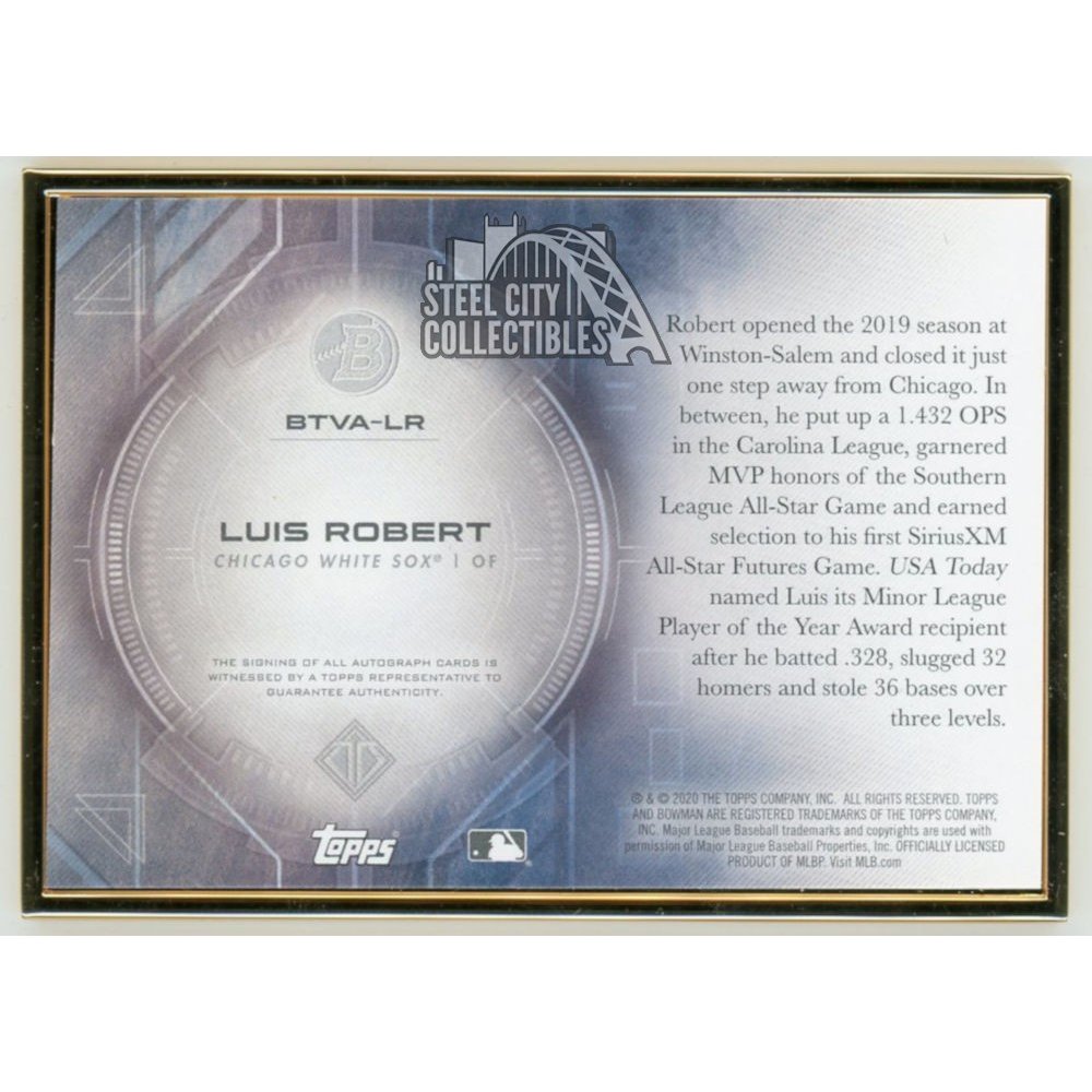 2020 BOWMAN TRANSCENDENT LUIS ROBERT #/100 ROOKIE CARD RC SHORT