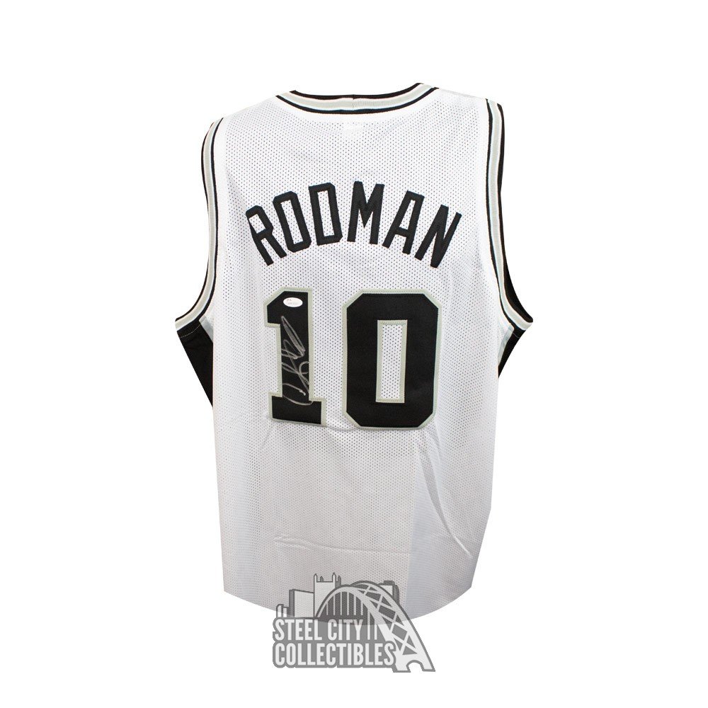 Dennis Rodman Signed Custom Jersey San Antonio Spurs Autographed