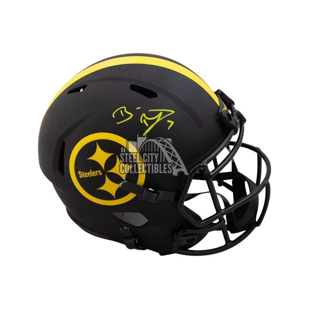 Autographed Ben Roethlisberger Helmet - F S Flat White Authentic Fanatics  Auth