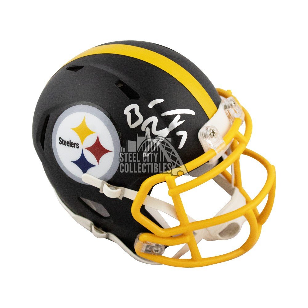 Ben Roethlisberger Autographed Pittsburgh Steelers Flat Black Mini