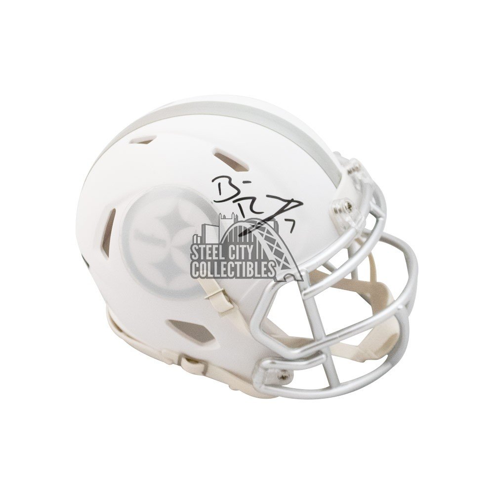 Ben Roethlisberger Autographed Pittsburgh Steelers Ice Mini Football Helmet  - Fanatics