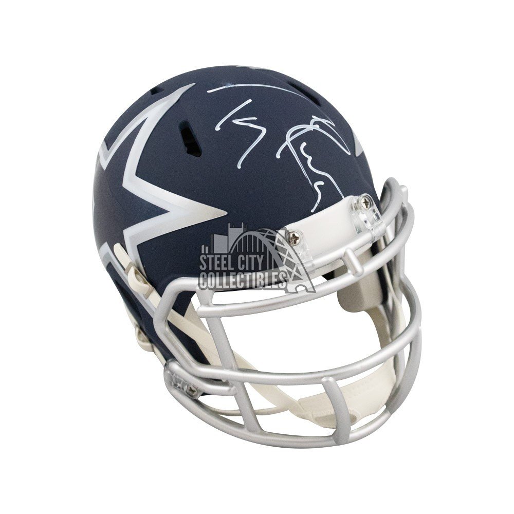 Tony Romo Autographed Dallas Cowboys Flat White Authentic Full-Size  Football Helmet - BAS