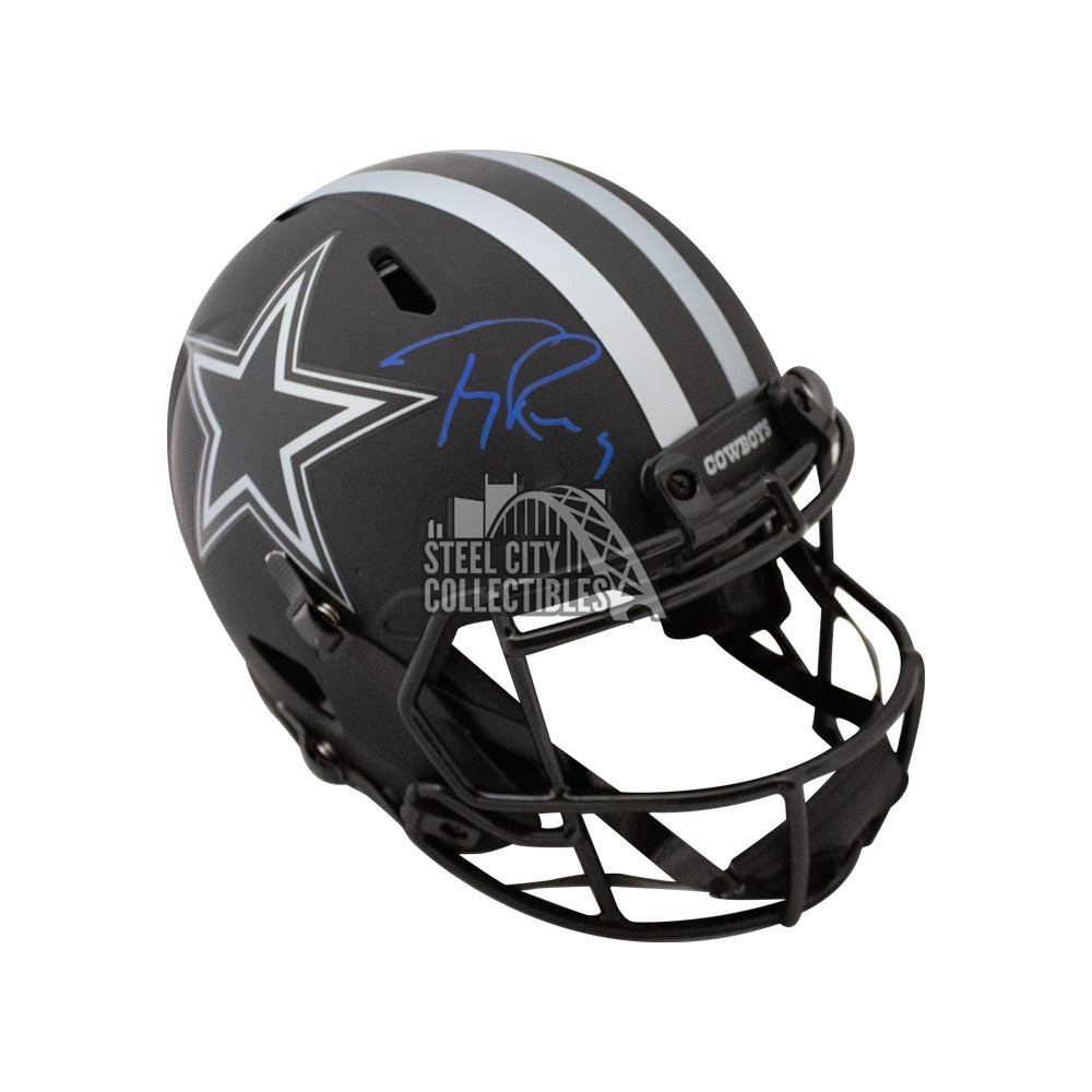 Tony Romo Autographed Cowboys Eclipse Authentic Full-Size Football Helmet -  BAS COA