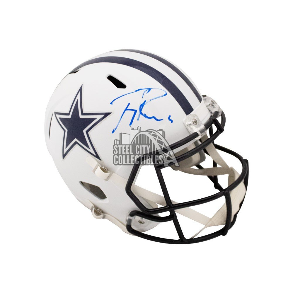 tony romo autographed football