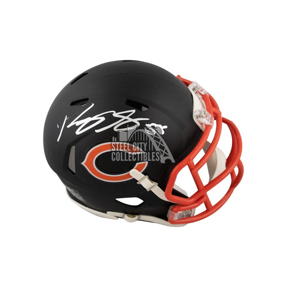 Roquan Smith Autographed Chicago Bears Flat Black Mini Football