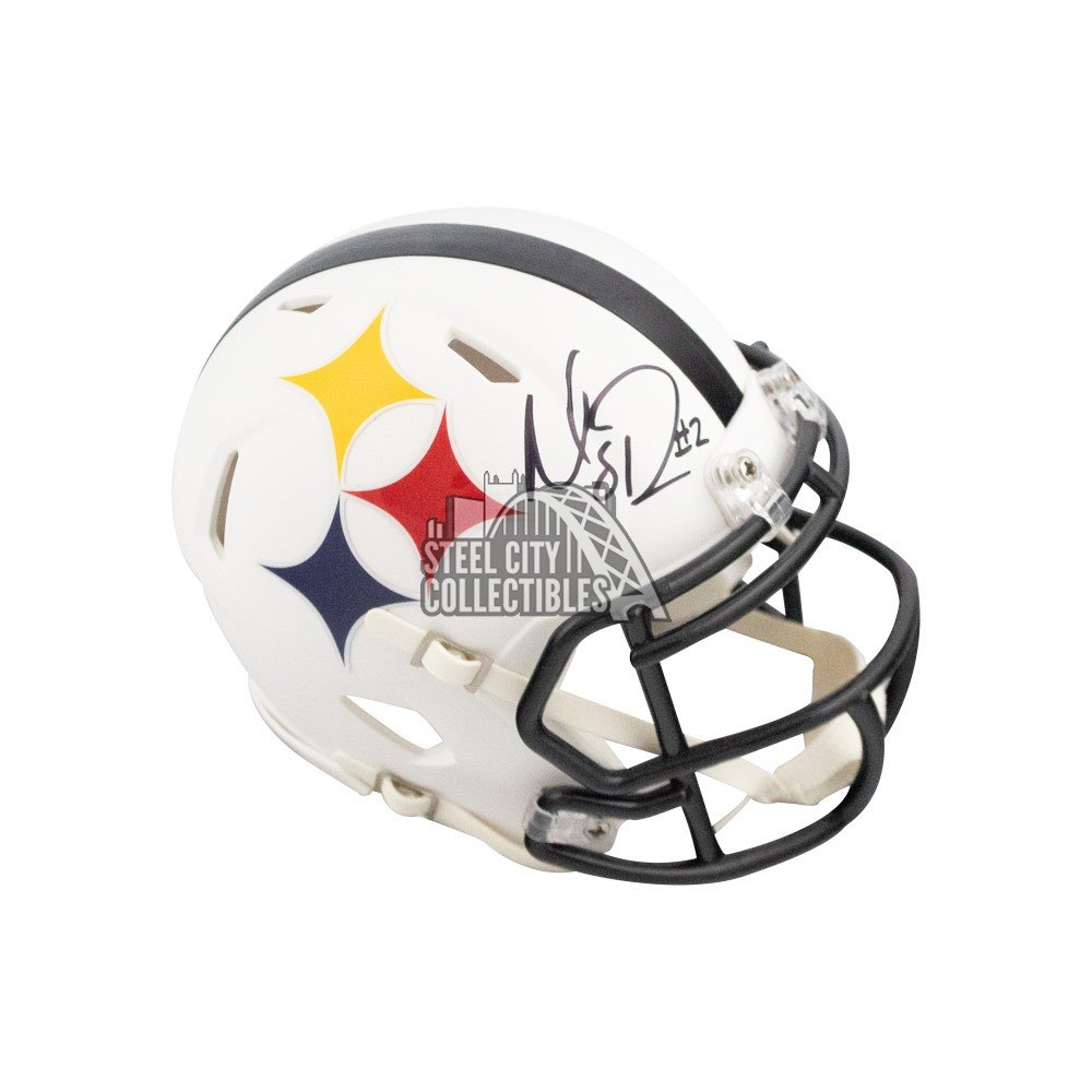 Mason Rudolph Signed Steelers AMP Alternate Speed Mini Helmet