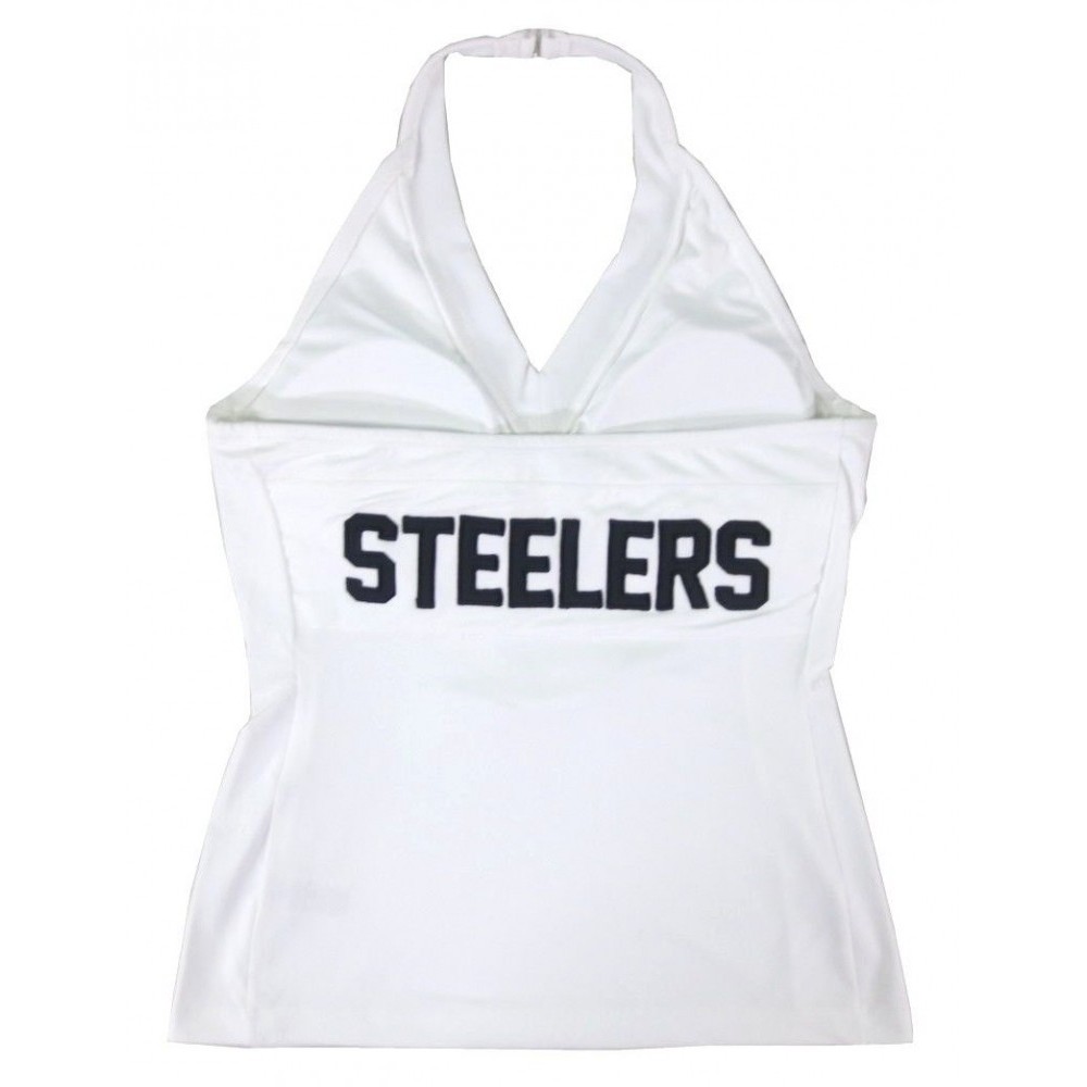 NFL Pittzburgh Steelers Women Long Sleeve Crop (White)