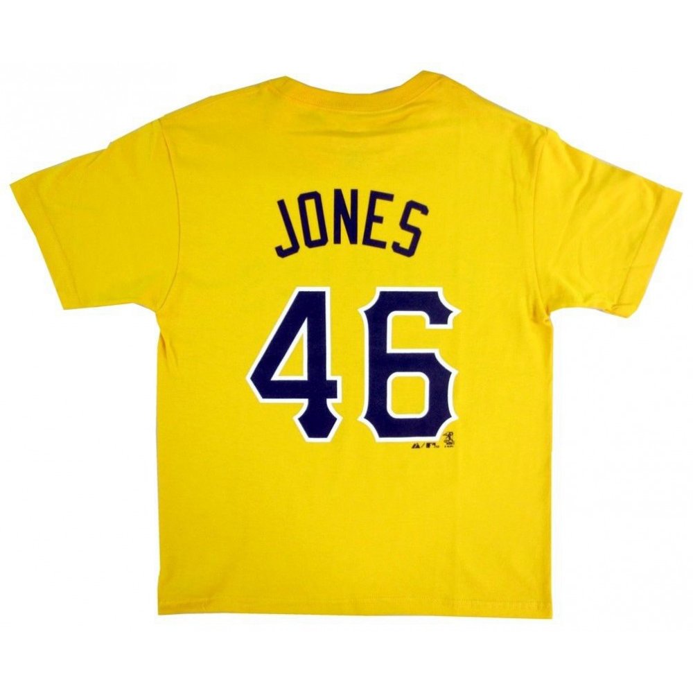 Garrett Jones Pittsburgh Pirates MLB Majestic Youth Gold Name & Number T- Shirt