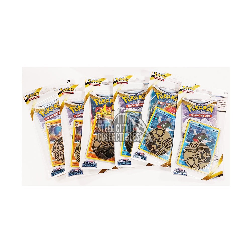 Lot of 16 Pokemon Silver Tempest Premium deals Checklane Blisters Cranidos *Free Ship*