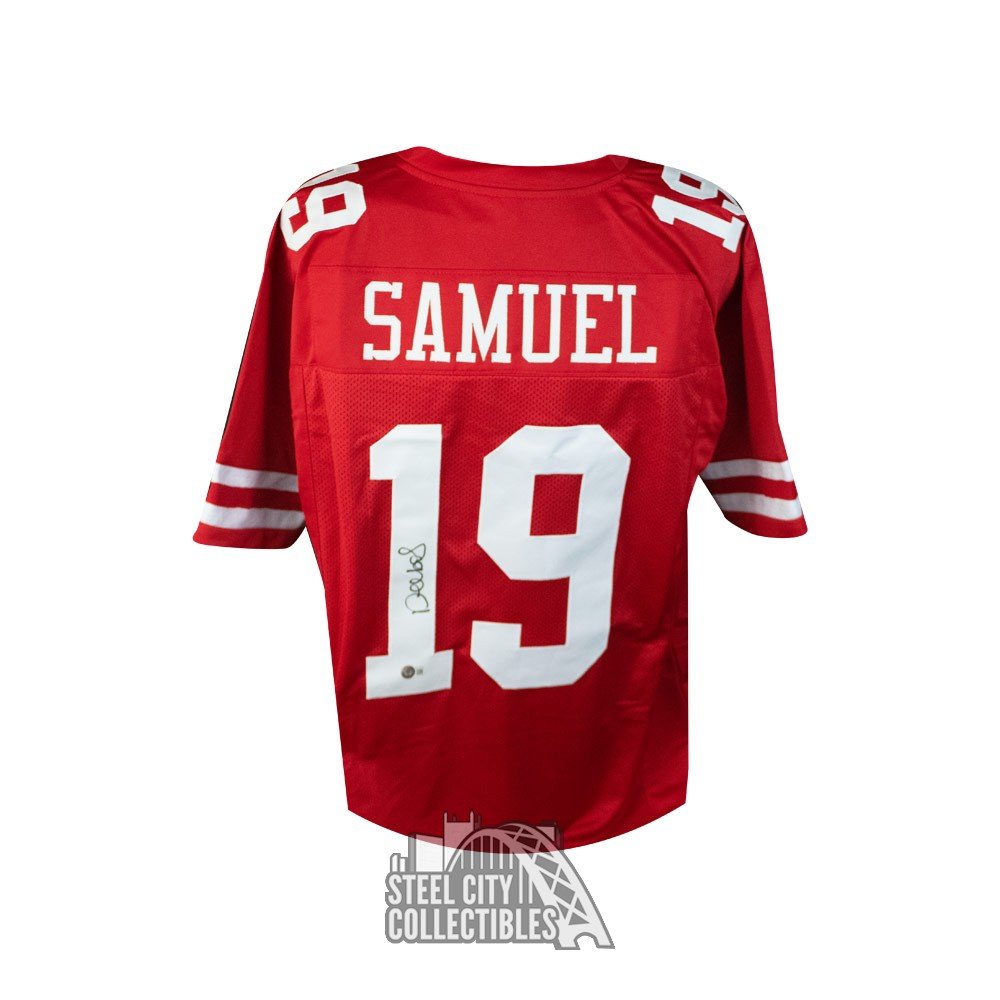 Deebo Samuel Autographed San Francisco Custom Red Football Jersey - BAS