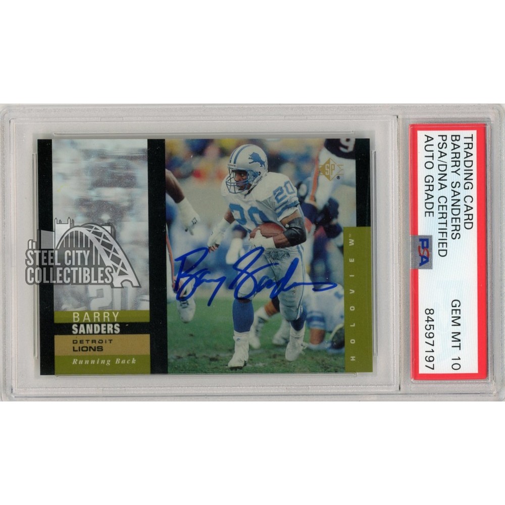 NFL Barry Sanders Baseball Trading Cards