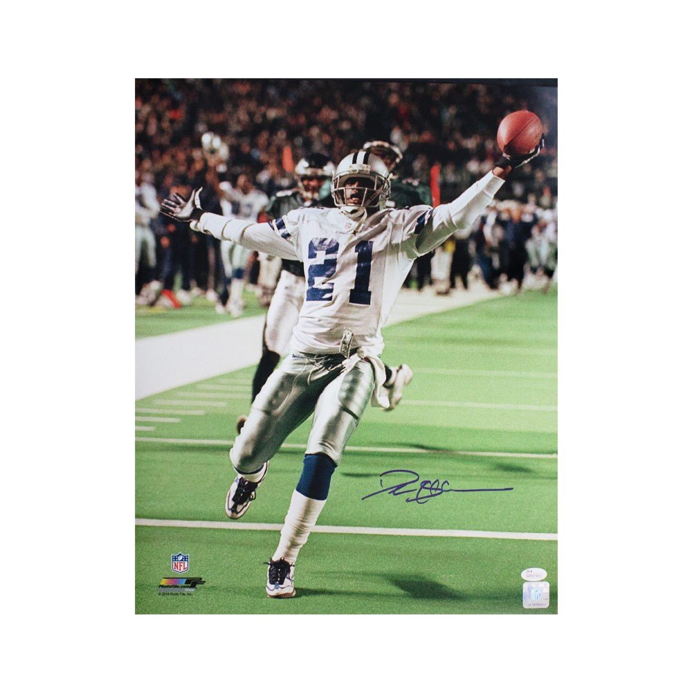 DEION SANDERS AUTOGRAPHED DALLAS COWBOYS JERSEY JSA