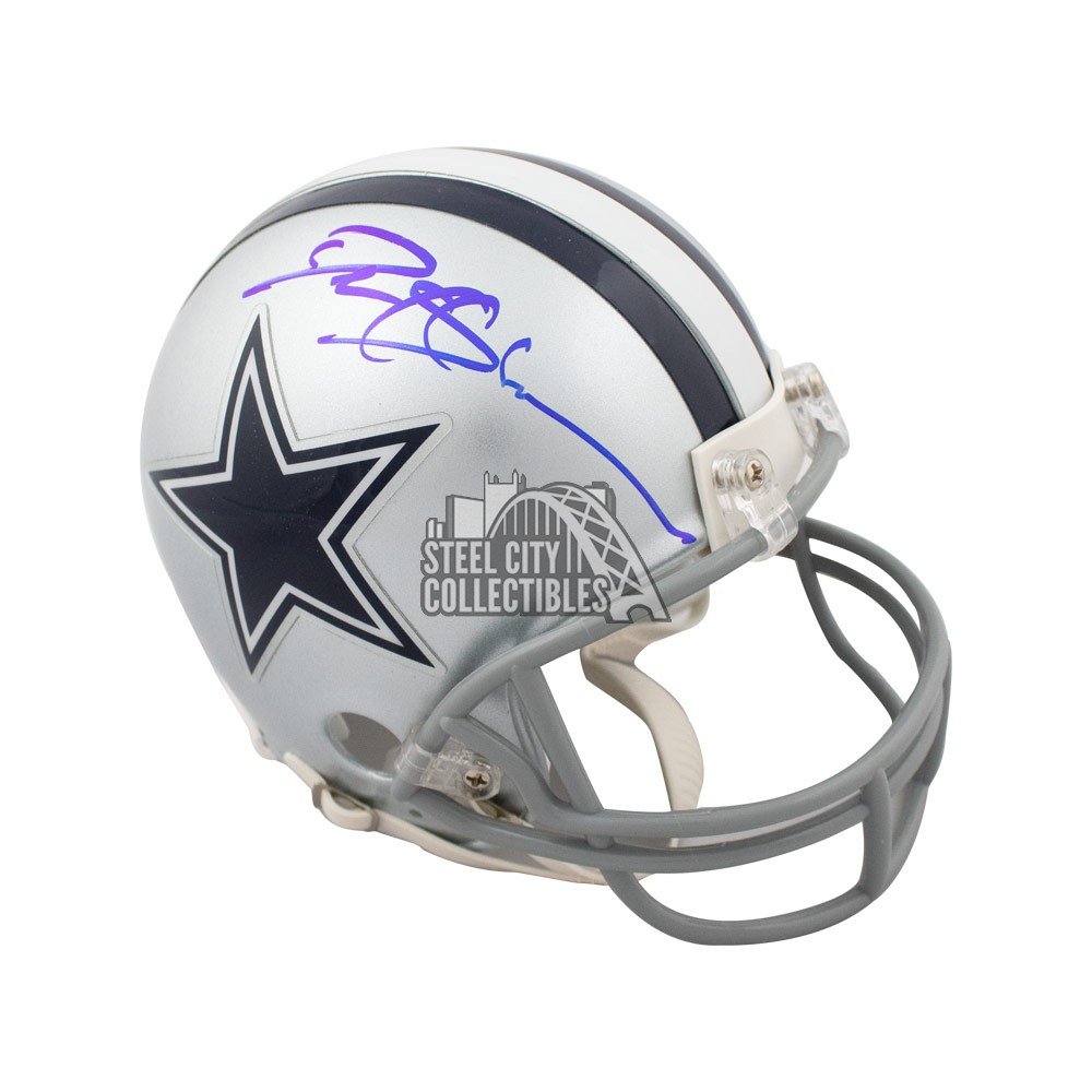 Deion Sanders Signed Dallas Cowboys White Ice Speed Mini Helmet (JSA COA)