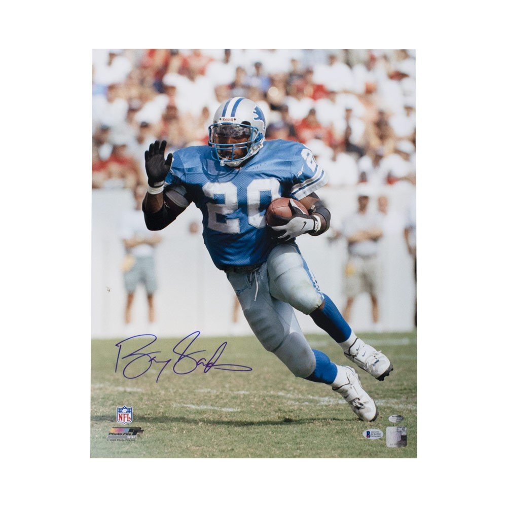 Barry Sanders Autographed Detroit Lions 16x20 Photo - BAS COA