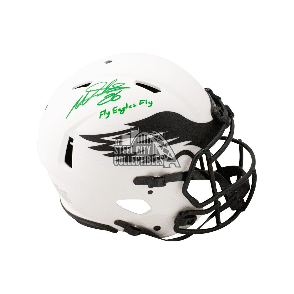 Miles Sanders Signed Philadelphia Eagles Speed Full Size Amp NFL Helmet