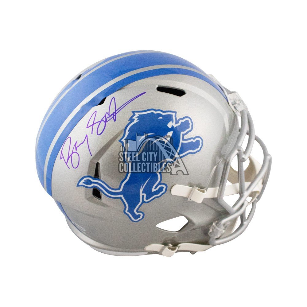 : Barry Sanders Autographed/Signed Detroit Replica