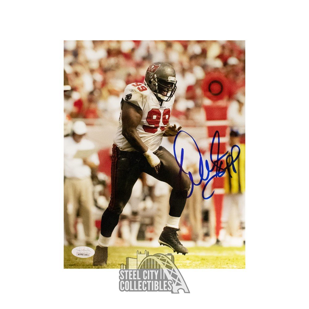 Warren Sapp Stats Autographed Tampa Bay Buccaneers Lunar Eclipse