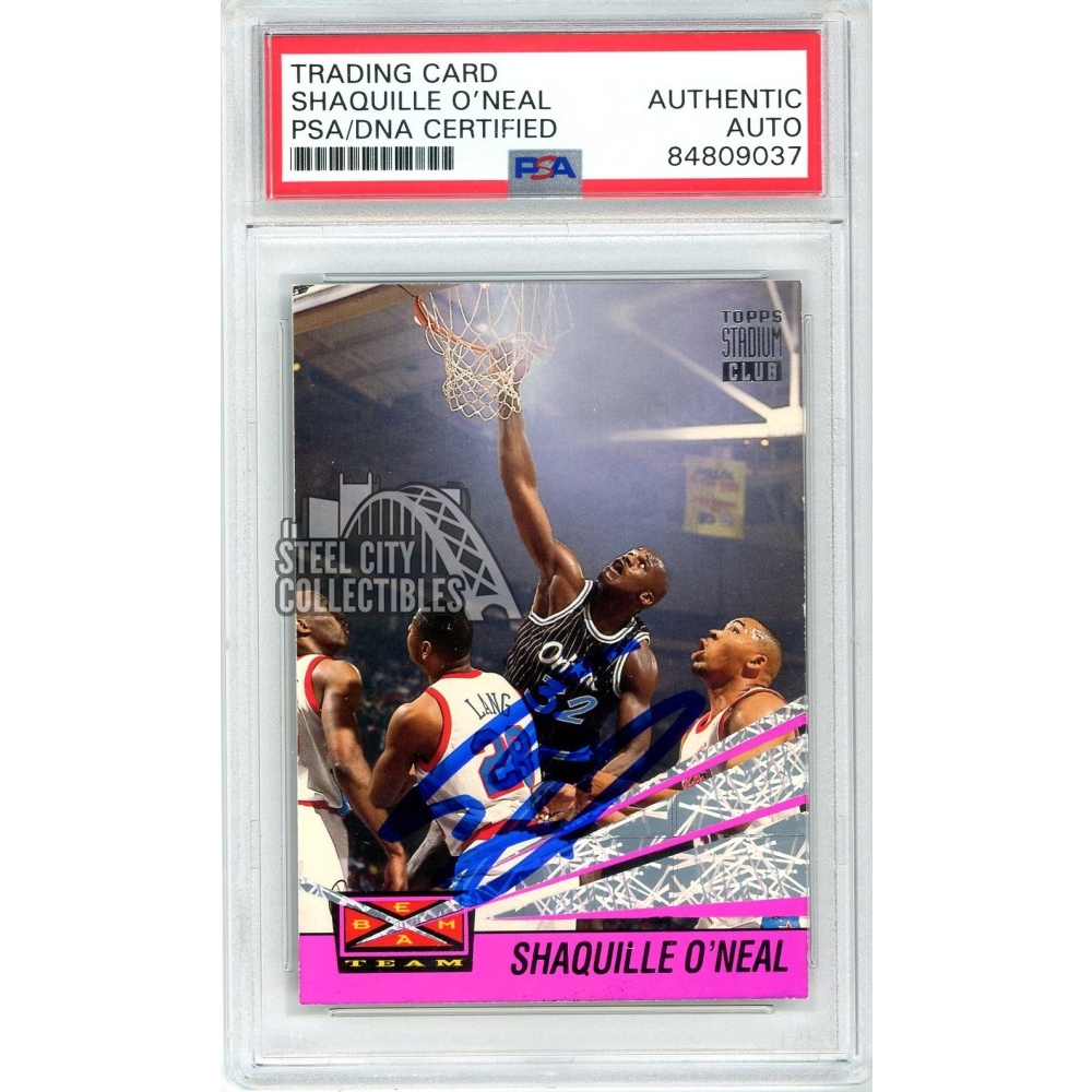 Shaquille O'Neal 1993-94 Topps Stadium Club Beam Team Autograph