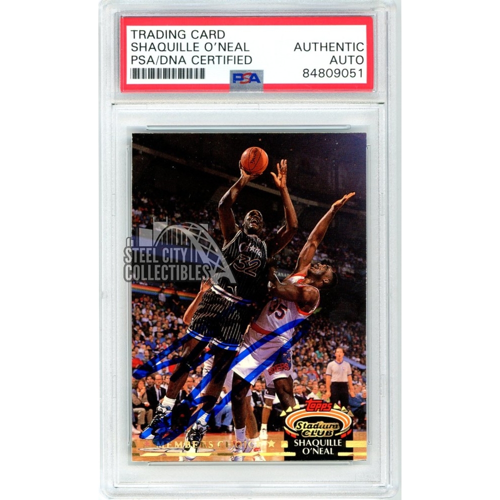 Shaquille Shaq O'Neal Autographed 1992-93 Stadium Club Members