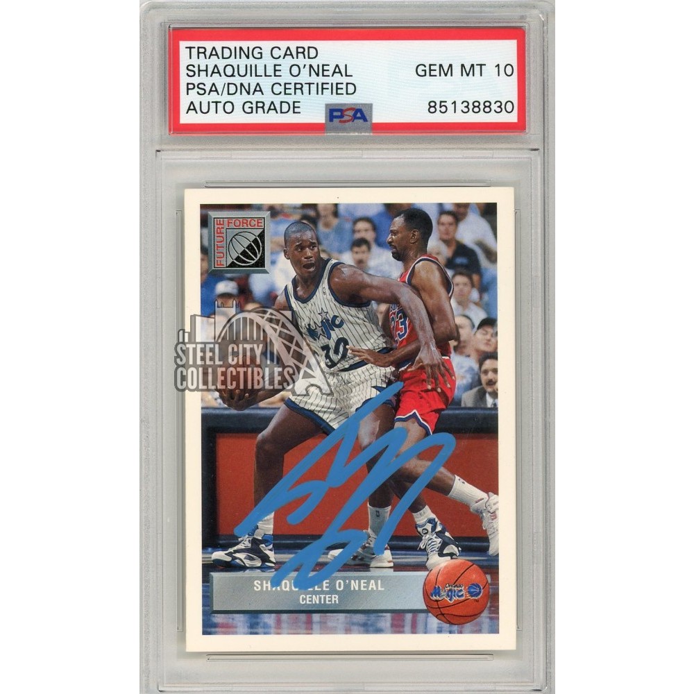 Shaquille O'Neal 1992-93 Upper Deck Autograph Rookie Card #P43 PSA/DNA ...