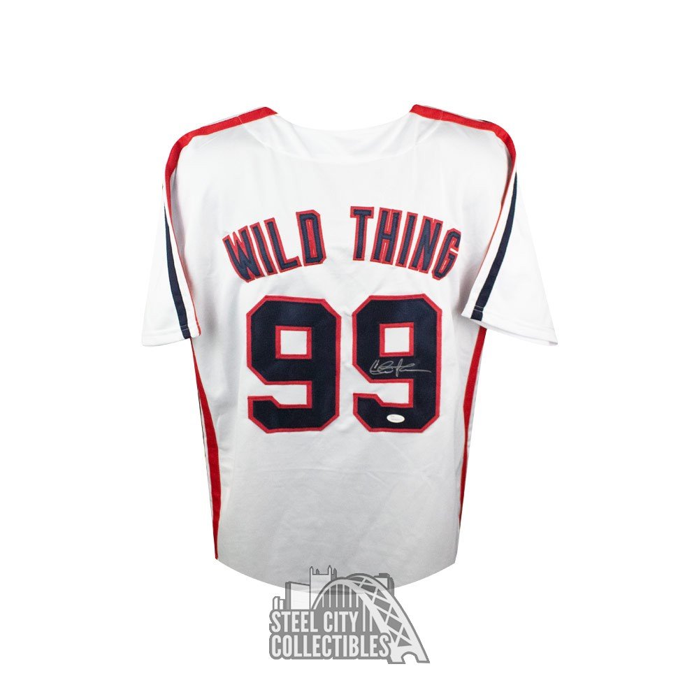 Charlie Sheen Autographed Wild Thing Baseball Jersey - JSA COA