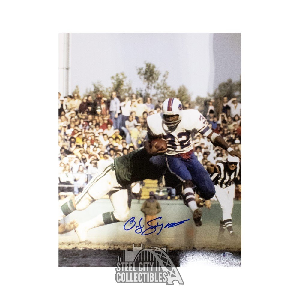 OJ Simpson Autographed Buffalo Bills 16x20 Photo - BAS COA (Full Name)