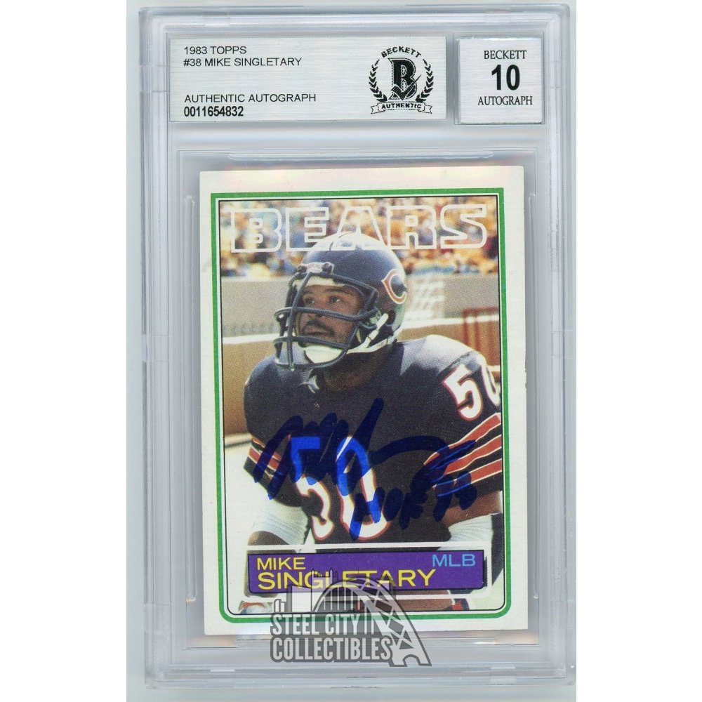 Mike Singletary Memorabilia, Autographed Mike Singletary