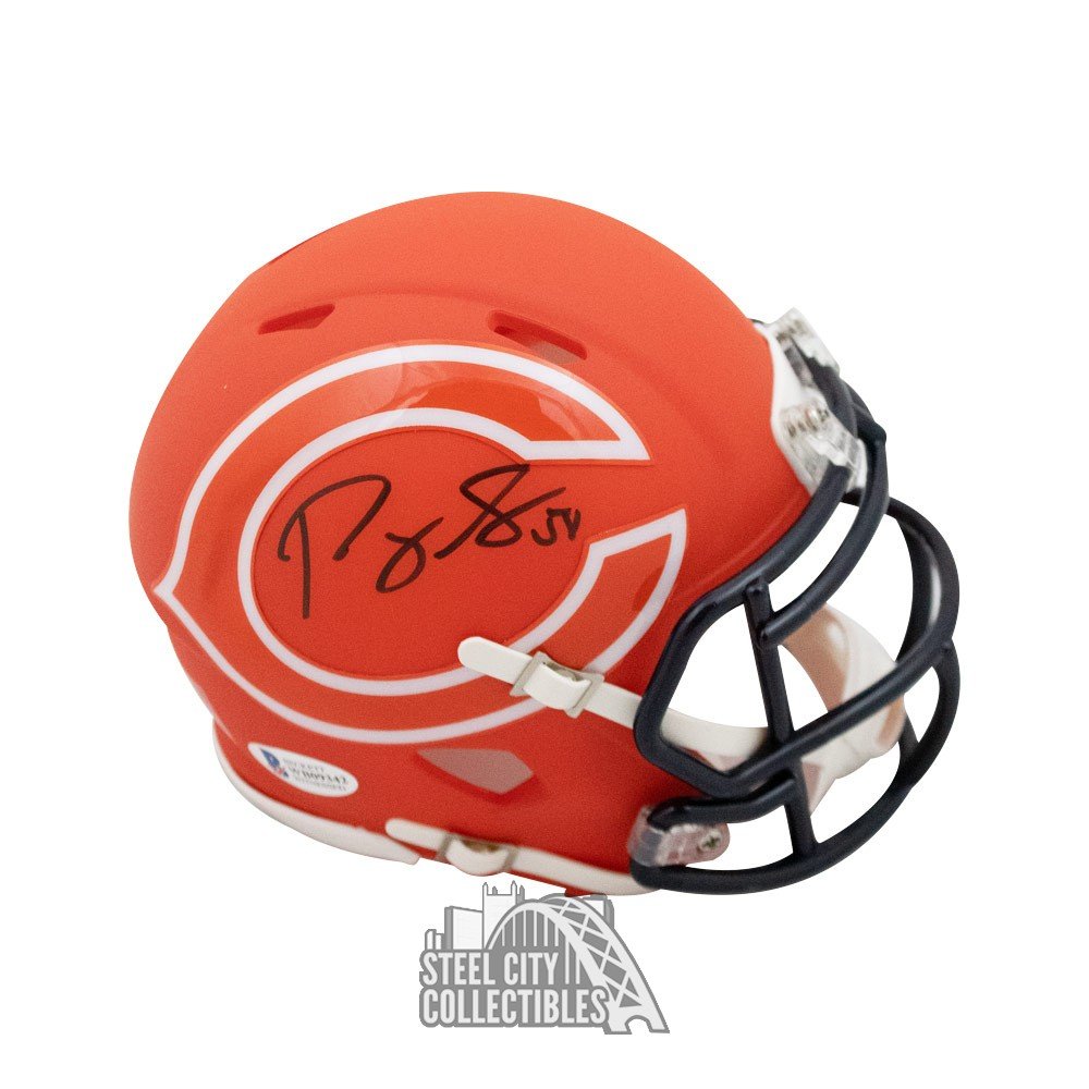 Roquan Smith Autographed Chicago Bears Mini Helmet