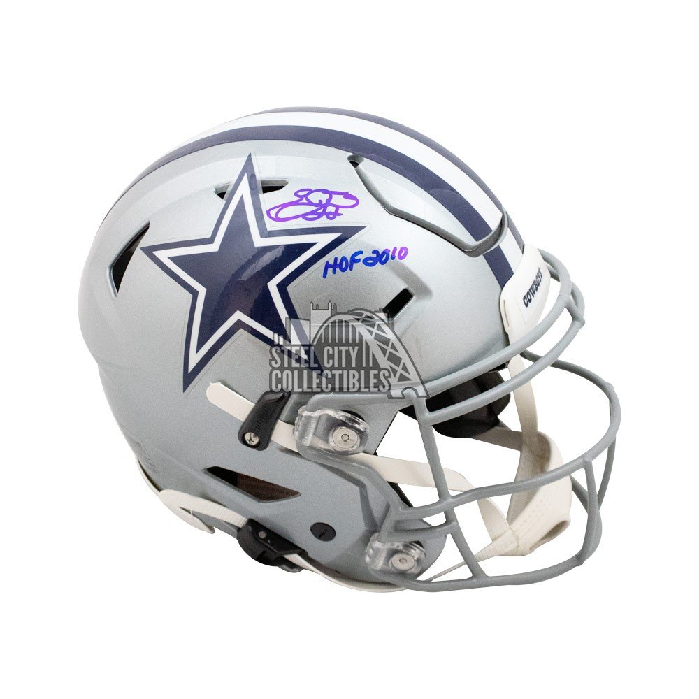 Emmitt Smith Autographed Dallas Cowboys Full Size Speed Helmet JSA Authenitc