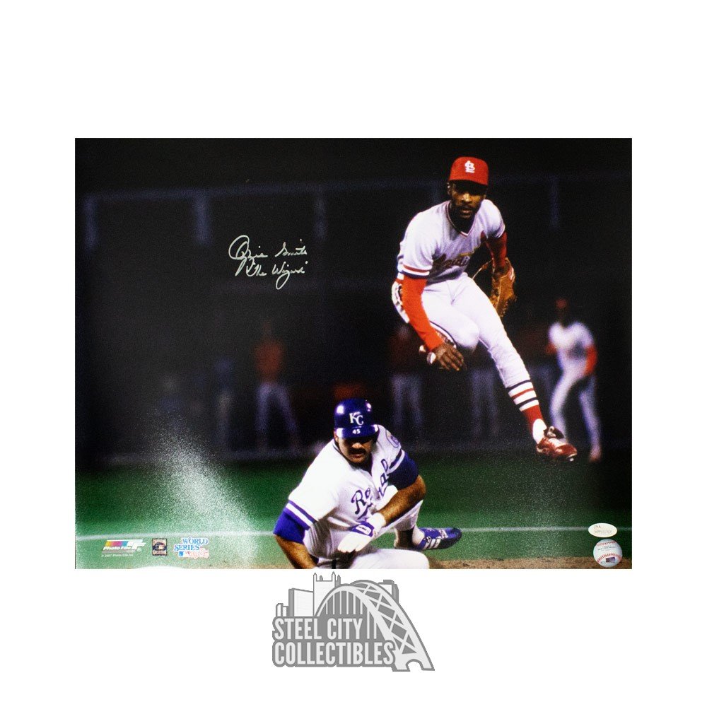 Ozzie Smith St. Louis Cardinals Autographed 16 x 20 Limited Edition of 15  Embellished Giclee - Artwork by Charlie Turano III