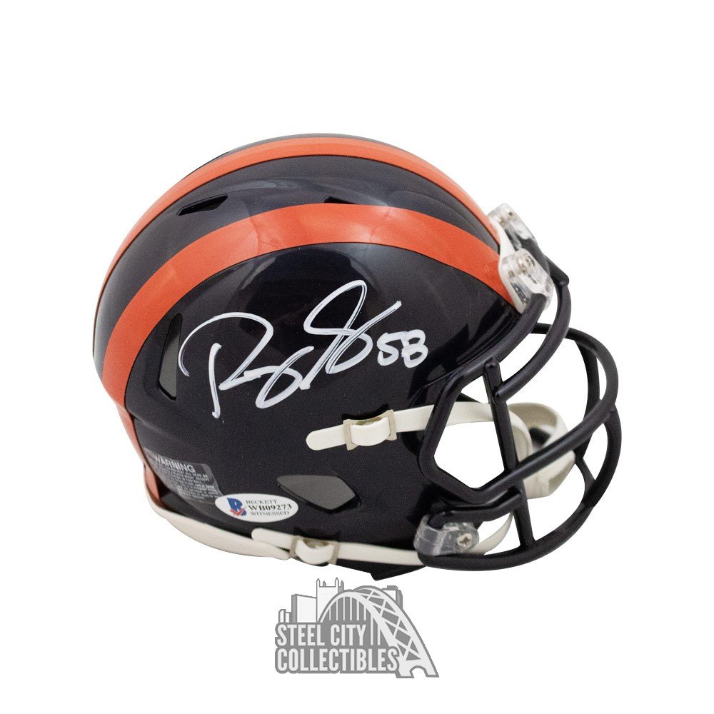 ROQUAN SMITH SIGNED AUTOGRAPHED CHICAGO BEARS MINI HELMET