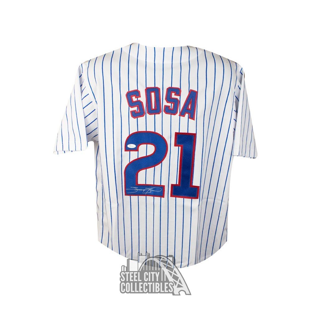 Sammy Sosa Autographed Chicago Custom Baseball Jersey - JSA COA
