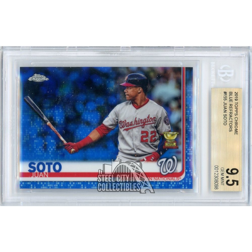 Juan Soto Autographed 2019 Topps Chrome Refractor 1984 Rookie