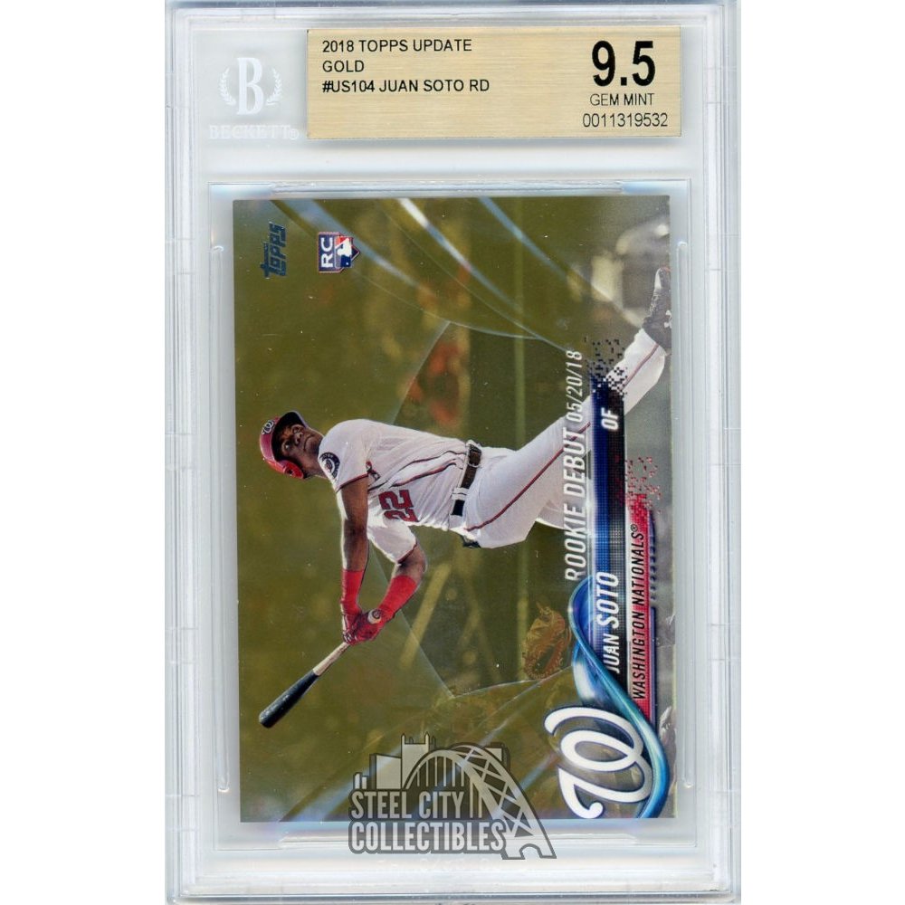 2018 Topps Update US104 Juan Soto RC Rookie Nationals PSA 10 