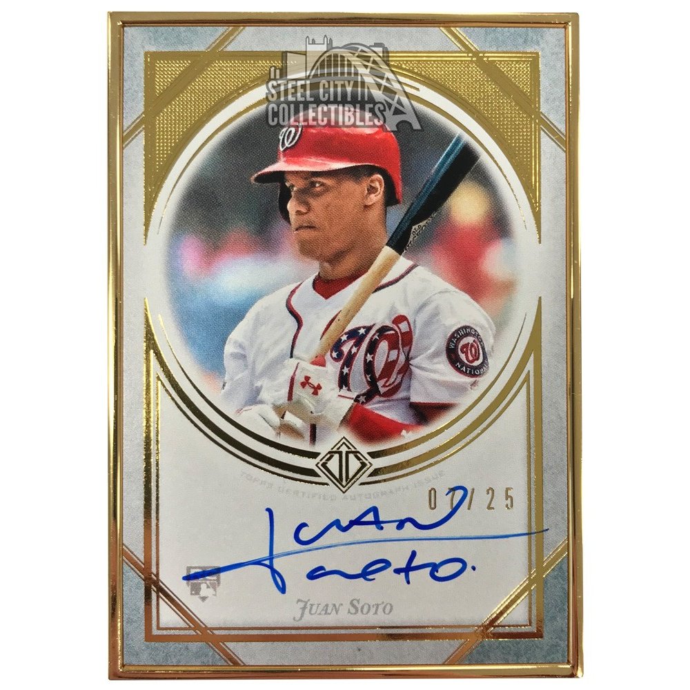 Juan Soto 2018 Topps Transcendent Autograph Auto Rookie Card RC 1/25