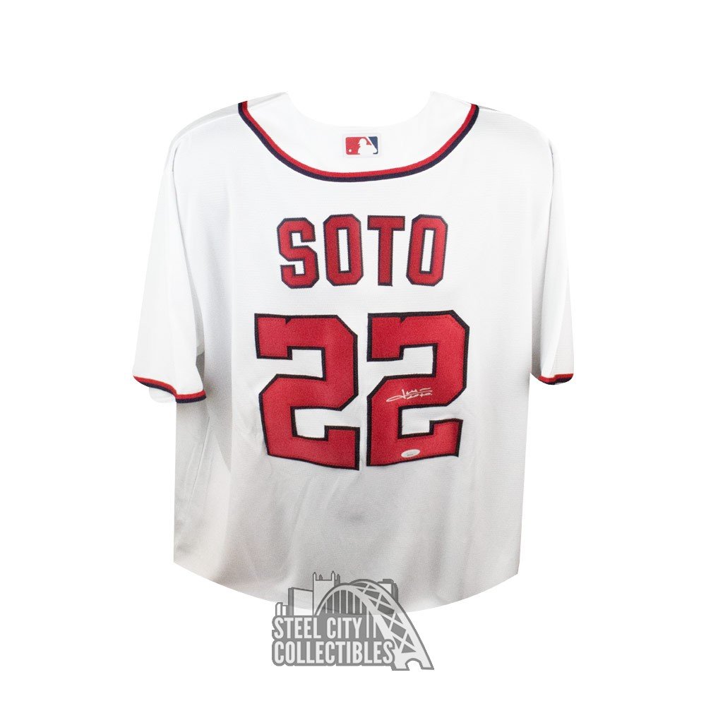 Juan Soto Signed Washington Nationals Nike MLB Replica Jersey (JSA COA)