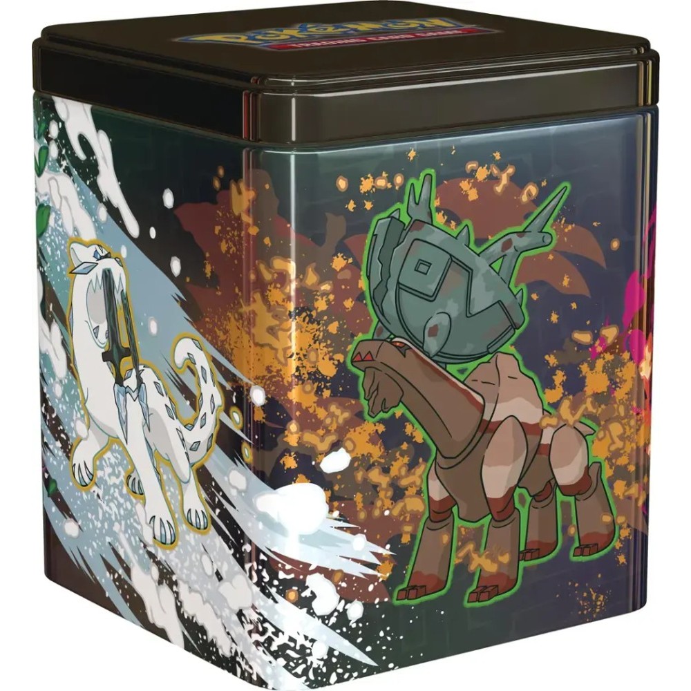 Pokemon 2025 Stacking Tins - 6-Tin Case (Treasures of Ruin, Paradox ...