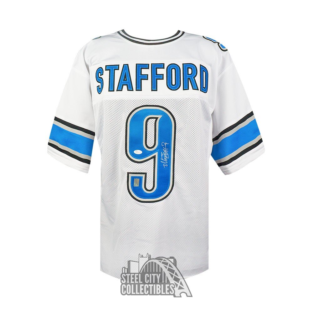 Matthew Stafford Autographed Detroit Signed Football Jersey JSA COA