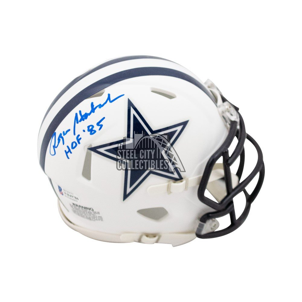 Roger Staubach Autographed Dallas Cowboys Lunar Eclipse Mini