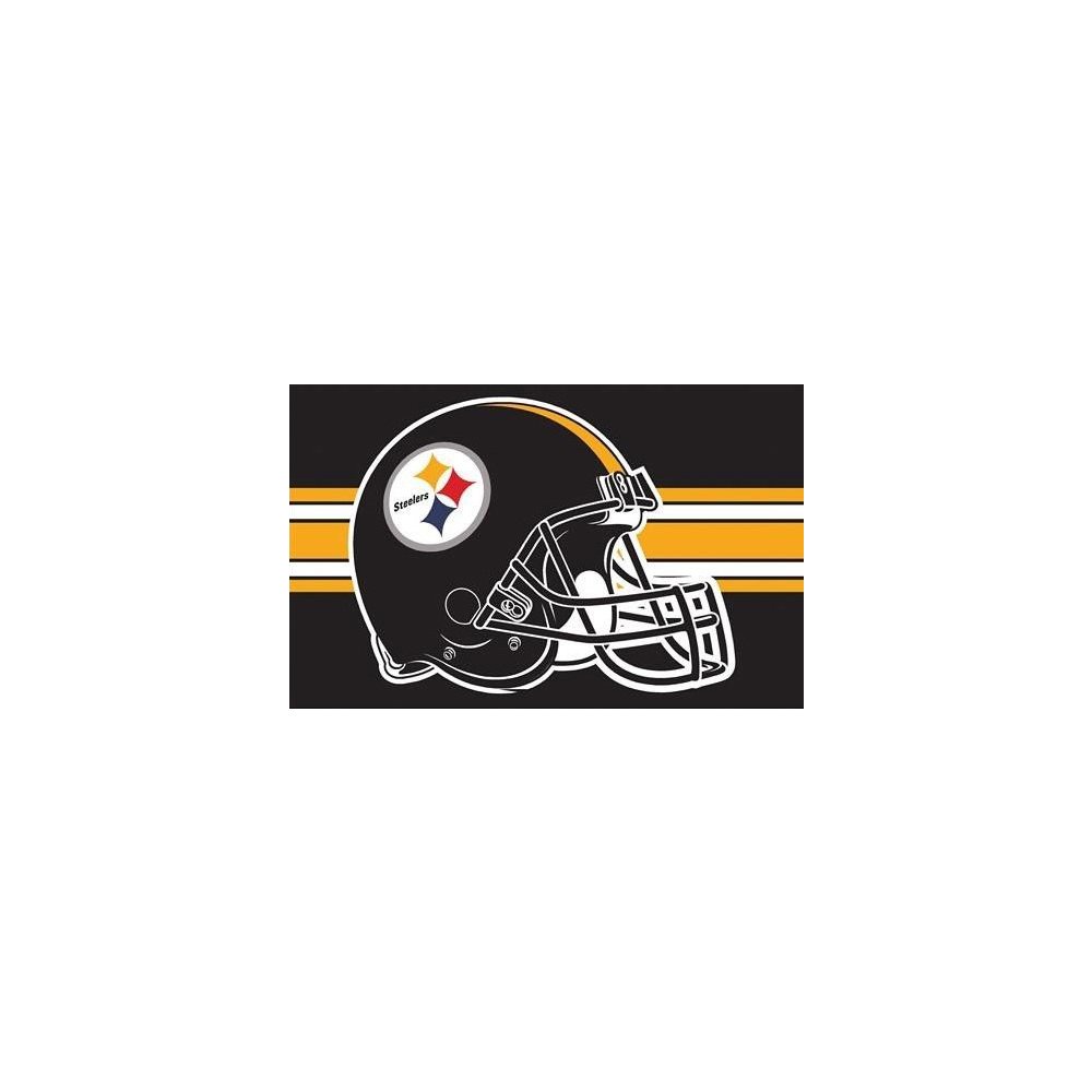 Pittsburgh Steelers Official Helmet-Style NFL Football Giant 3'x5