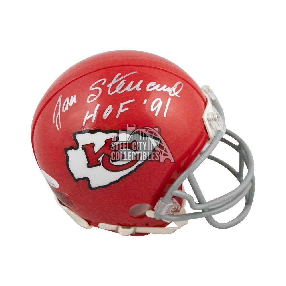 : Autographed Jan Stenerud Kansas City Chiefs mini helmet with  COA : Collectibles & Fine Art