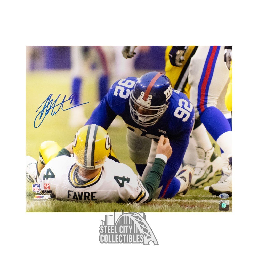 Michael Strahan Autographed New York Giants 16x20 Photo - BAS COA