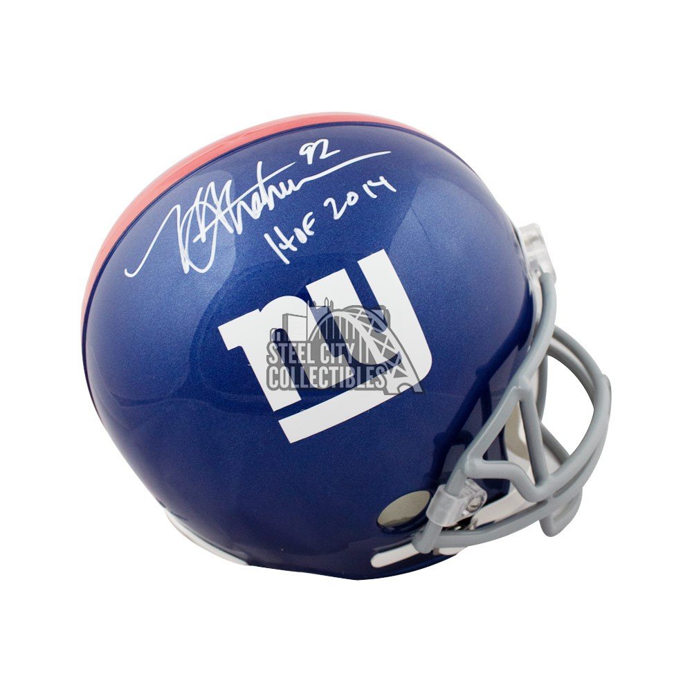 Michael Strahan Autographed New York Giants Full-Size Football Helmet - JSA  COA