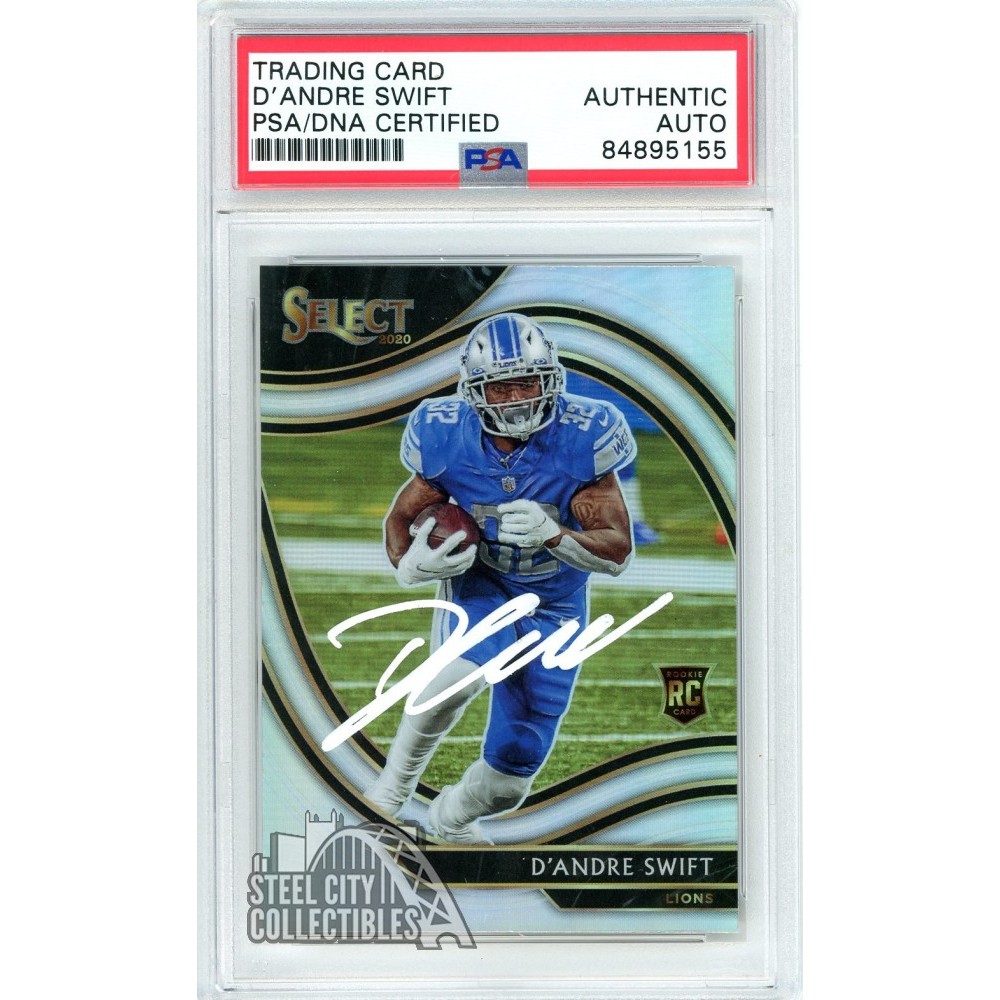 D'andre Swift /149 Panini Contenders Rookie of the Year Silver Rookie  card Lions