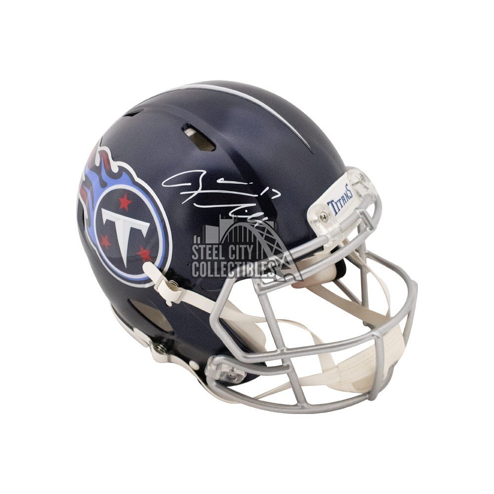 Ryan Tannehill Autographed Signed Titans Lunar Eclipse Mini Football Helmet  - Beckett COA