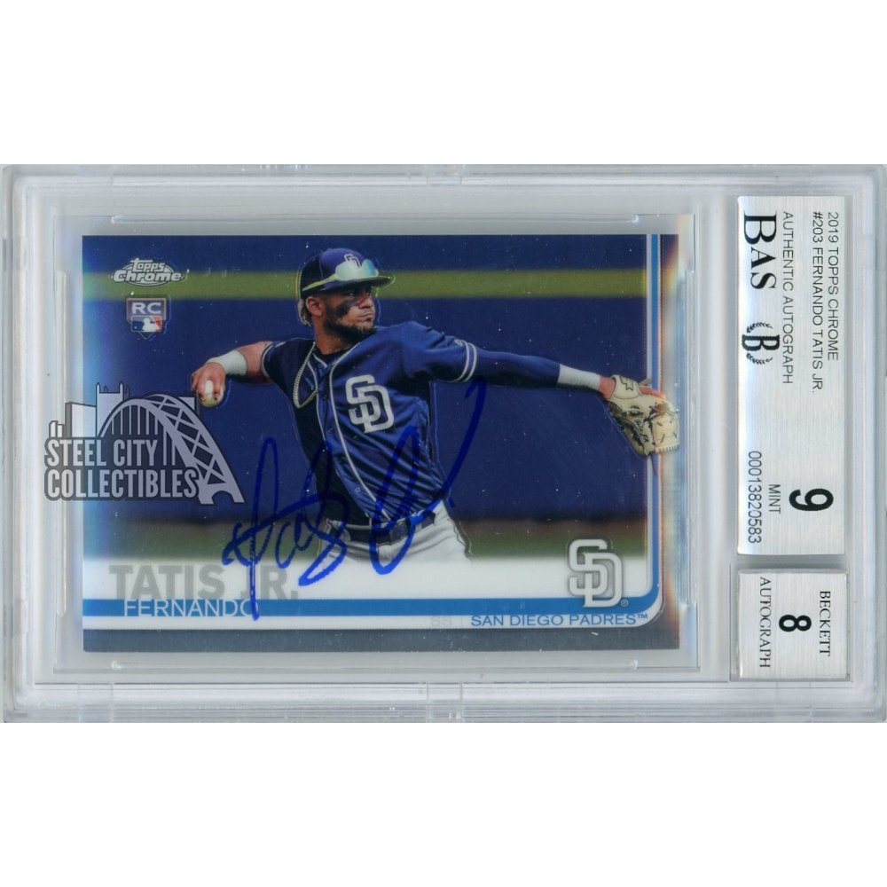 Fernando Tatis Jr. Autographed 2019 Topps Chrome Update Rookie