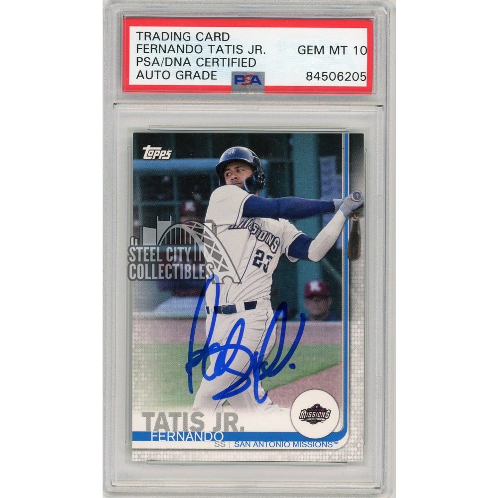 Fernando Tatis Jr 2019 Topps Pro Debut Autograph Rookie RC Card #25 -  PSA/DNA 10