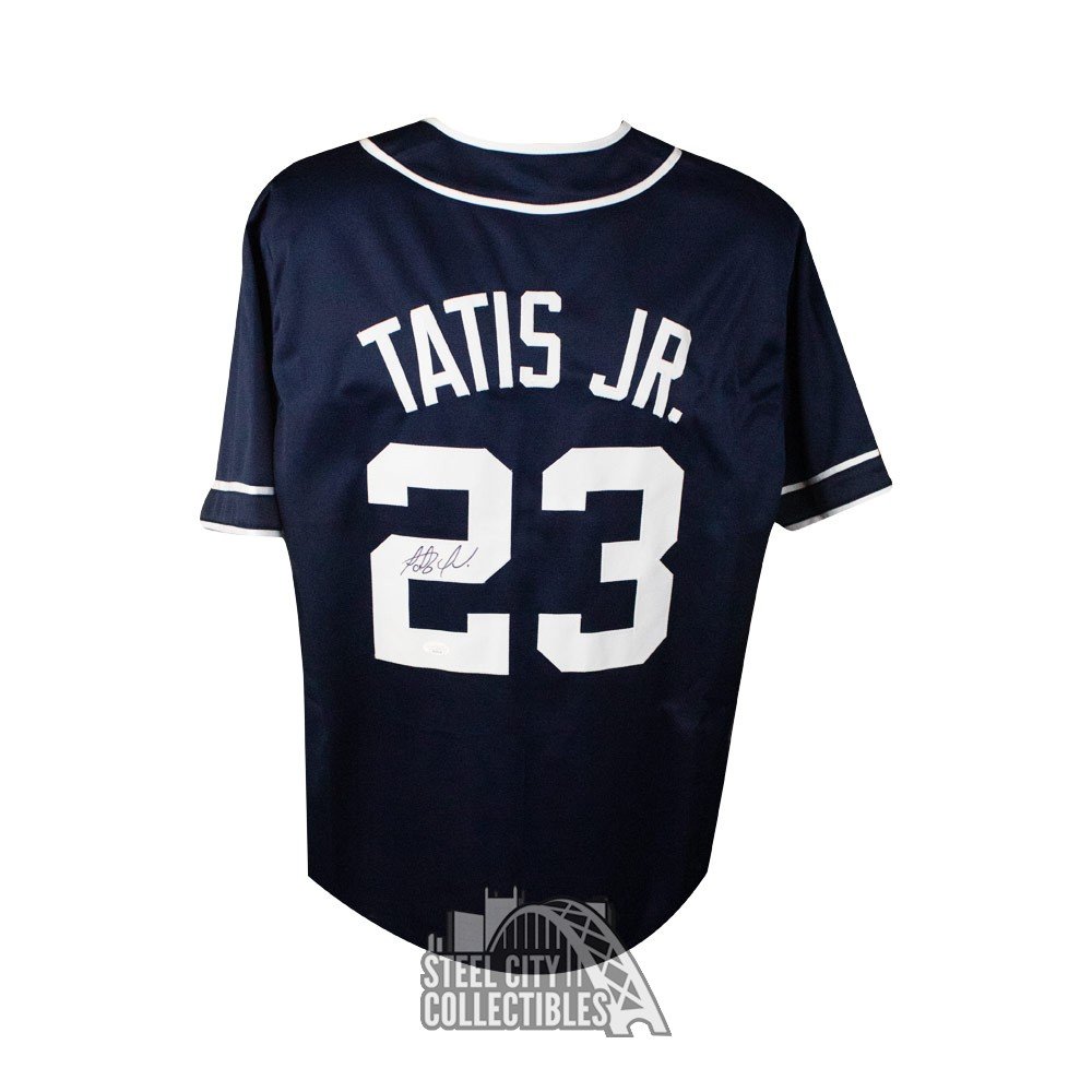 Fernando Tatis Jr Autographed San Diego Custom Blue Baseball Jersey - JSA  COA