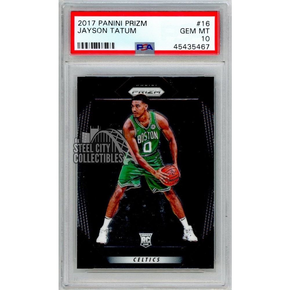 Jayson Tatum 2017-18 Panini Prizm Rookie Card #16 PSA 10 Gem Mint ...